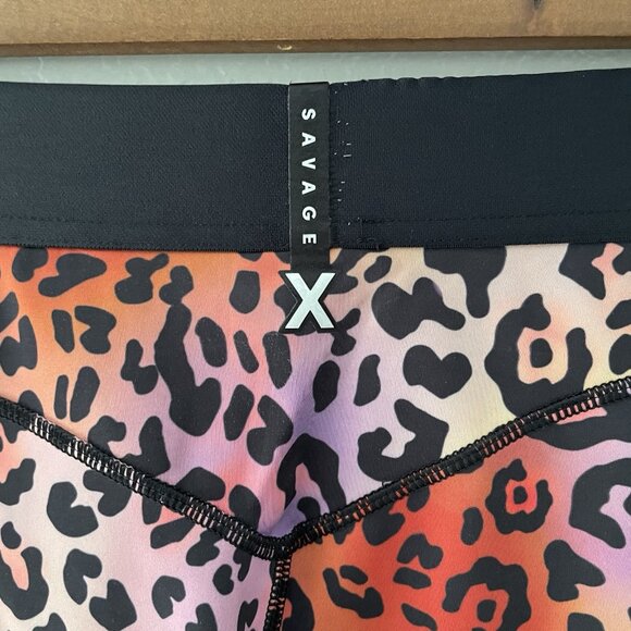 Savage X Fenty Women's Lineup High Waist Legging Caramel Leopard Medium Sz 8-10 - Picture 5 of 8
